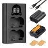 K&F CONCEPT Kit Carregador duplo + 2 baterias NP-W235