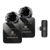 PULUZ Microfone de Lapela sem fio para lightning