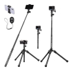 K&F CONCEPT E224A3 Tripé Portátil com Selfie-Stick + Cabeça de Bola BH-18 + Suporte Smartphone