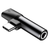 Adaptador USB-C para Jack 3.5mm e USB-C Fêmea