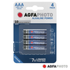 AGFAPHOTO Pilha Alcalina LR03/AAA 1.5V - 4 Unidades