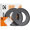K&F CONCEPT Adaptador de Filtro Step-Up 52mm - 82mm + 2 Panos de Limpeza
