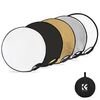 K&F CONCEPT Refletor Dobrável 5 em 1 110cm