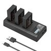 K&F CONCEPT Kit 3 Baterias LP-E17 1250mAh com Carregador triplo