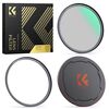 K&F CONCEPT Kit de Filtro Magnético CPL + Tampa de Proteção 58mm