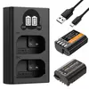 K&F CONCEPT Kit Carregador Duplo + 2 Baterias DMW-BLK22 2400mAh