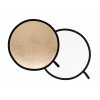 MANFROTTO Refletor Redondo Dobrável Branco/Dourado Suave 76cm