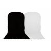 MANFROTTO Fundo de Tecido Dobrável Liso c/ Extensão de Solo Preto/Branco 180x215cm