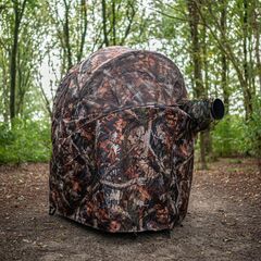 CARUBA Tenda Camuflada com Cadeira Dupla no Interior