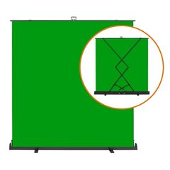 WALIMEX PRO Fundo Roll-Up 210X220cm - Verde Chromakey