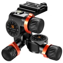 K&F CONCEPT Cabeça 3 Eixos Alumínio GD-3W