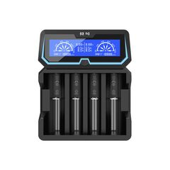 XTAR Carregador para Baterias Cilíndricas Iões de Lítio 18650 X4