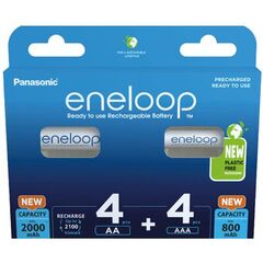 ENELOOP Pilha Recarregável AA 2000mAh (4 un) + Pilha Recarregável AAA 800mAh (4 un)ENELOOP Pilha Recarregável AA 2000mAh (4 un) + Pilha Recarregável AAA 800mAh (4 un)ENELOOP Pilha Recarregável AA 2000mAh (4 un) + Pilha Recarregável AAA 800mAh (4 un)