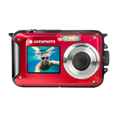 AGFAPHOTO Câmera Digital Waterproof WP8000 - Vermelho