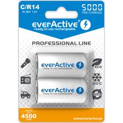 EVERACTIVE Pilha Recarregável C/R14 1.2V 5000mAh - 2 unidades