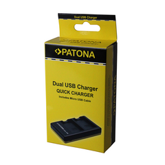 PATONA Carregador Duplo USB Canon BP-511
