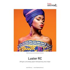 SOLUTION Papel p/ Impressora Jacto de Tinta LUSTER RC ULTRA WHITE 13x18cm (255g/m2) - 100 Folhas