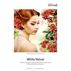 SOLUTION Papel para Impressora Jacto de Tinta Fine Art WHITE VELVET (270g/m2) - Rolo de 91cmx15m