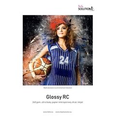 SOLUTION Papel para Impressora Jato de Tinta GLOSSY RC Ultra White 10x15 (240g/m2) - 100 Folhas