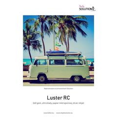 SOLUTION Papel para Impressora Jato de Tinta LUSTER RC Ultra White 10x15 (240g/m2) - 100 Folhas