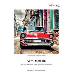 SOLUTION Papel para Impressora Jacto de Tinta SEMI MATT RC ULTRA WHITE 13x18cm (255g/m2) - 100 Folhas