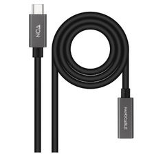 NANOCABLE - Cabo USB-C Macho - USB-C Fêmea (0.5 metros)