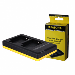 PATONA Carregador Duplo USB para 2 Baterias Nikon EN-EL12