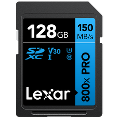 LEXAR Professional SDXC 800x 150MB/s Classe 10 U1 UHS-I 4K - 128GB