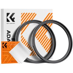 K&F CONCEPT Adaptador de Filtro Step-Up 72mm - 77mm + 2 Panos de Limpeza