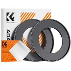 K&F CONCEPT Adaptador de Filtro Step-Up 55mm - 82mm + 2 Panos de Limpeza