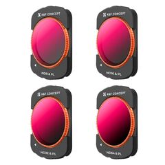 K&F CONCEPT Kit Filtros Magnéticos ND8/PL + ND16/PL + ND32/PL + ND64/PL para DJI Osmo Pocket 3
