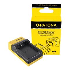 PATONA Carregador Slim USB para Baterias Panasonic DMW-BLF19E