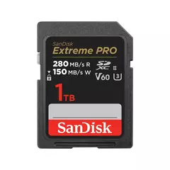 SANDISK SDXC Extreme PRO 280MB/s Classe 10 V60 U3 UHS-II - 1TB