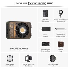 ZHIYUN Iluminador LED RGB MOLUS X100 - Pro