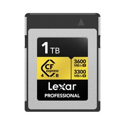 LEXAR Professional CFexpress Type B Gold Series 3600Mb/s 1TbLEXAR Professional CFexpress Type B Gold Series 3600Mb/s 1Tb