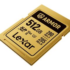 LEXAR SDXC ARMOR GOLD 280Mb/s Classe 10 V60 U3 UHS-II - 512GB