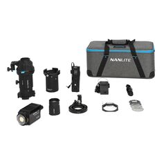 NANLITE Kit Iluminador LED Bi-Color FORZA 60B II + Lente de Projeção PJ-FMM (19° e 36°)