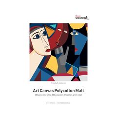 Tela para Impressoras a Jato de Tinta - Polycotton MATT Ultra White 385g/m² - Rolo de 111.8cmx18m