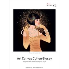 SOLUTION Tela para Impressoras a Jato de Tinta - Cotton GLOSSY 360g/m² - Rolo de 61cmx18m