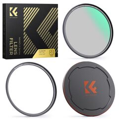 K&F CONCEPT Kit de Filtro Magnético CPL + Tampa de Proteção 58mm
