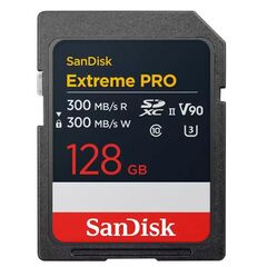 SANDISK Extreme Pro SDCX 300MB/s Classe10 V90 U3 UHS-II - 128GB
