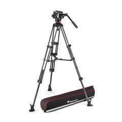 MANFROTTO Cabeça Esférica 504X com Tripé Duplo de Carbono e Estabilizador Central