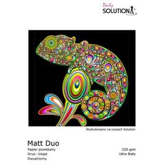SOLUTION Papel para Impressora Jato de Tinta MATT DUO Ultra White 10x15 (220g/m2) - 100 Folhas