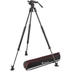 MANFROTTO Tripé de Carbono 635 Fast Single + Cabeça de Video Fluída Nitrotech 608