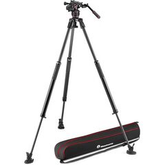 MANFROTTO Tripé de Carbono 635 Fast Single + Cabeça de Video Fluída Nitrotech 612