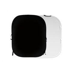 MANFROTTO Fundo de Tecido Dobrável Liso Preto/Branco 150x180cm