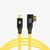 COBRA TETHER CABO USB-C - MICRO-B 90º - 5M YELLOW