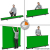 WALIMEX PRO Fundo Roll-Up 210X220cm - Verde Chromakey