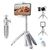 K&F CONCEPT Tripé Portátil com Selfie-Stick Bluetooth MS02 + Suporte Smartphone - Branco