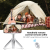 K&F CONCEPT Tripé Portátil com Selfie-Stick Bluetooth MS02 + Suporte Smartphone - Branco